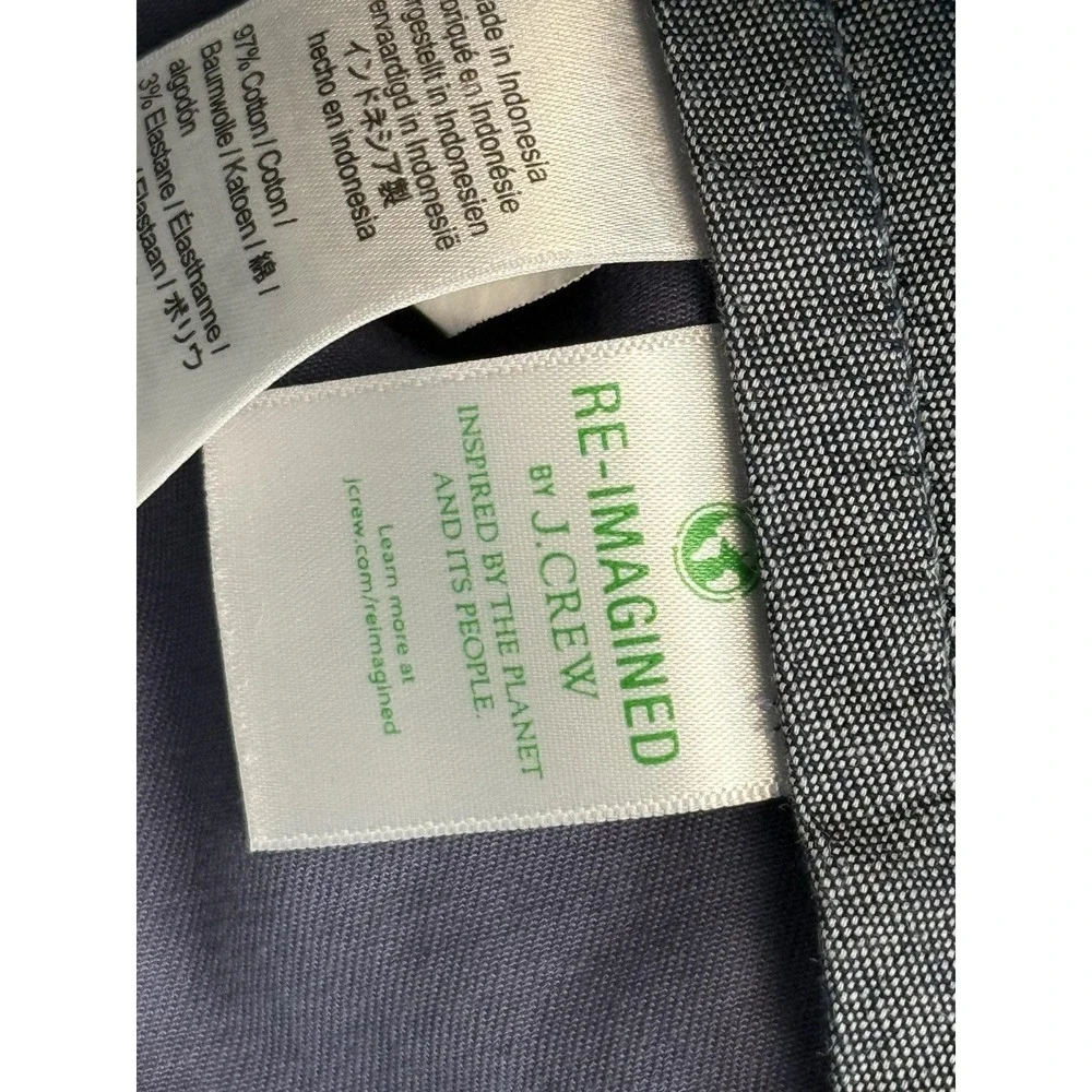 J.Crew 484 Slim Chino Pants Mens 29x32 Blue Slim Fit Stretch Business Casual
